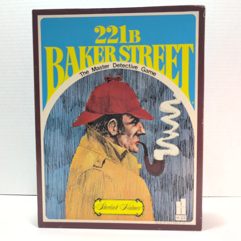 Vintage 1977 Hansen 221B Baker Street Sherlock Holmes Board Game *Complete*